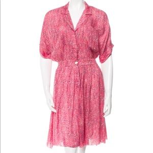 JASON WU Printed Knee-Length Dress Size: L